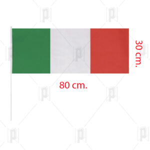 Bandierina ITALIA in tessuto 80x30 cm. con astina