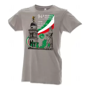94ª Adunata Nazionale Alpini Udine 2023. T-shirt adulto. Foto frontale.