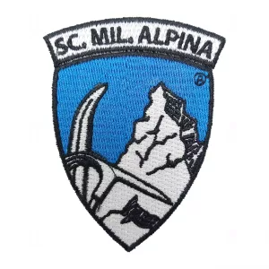 Cappellino con visiera Scuola Militare Alpini S.M.ALP. Cappellino blu navy alpini. Toppa ricamata con logo SMALP.